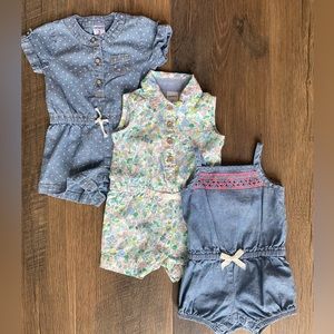 BUNDLE EUC Carter’s Rompers